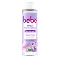 bebe Mildes Mizellenwasser 400 ml, besonders sanftes Gesichtswasser und milder Augen Make-up Entferner mit Rosenwasser für alle Hauttypen, effektives Mizellen Reinigungswasser mit Mizellentechnologie