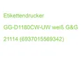 Etikettendrucker GG-D1180CW-UW weiß G&G 21114 (6937015569342)
