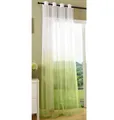 Vorhang transparent Schal Ösen Voile Farbverlauf, 1 Stück 245x140, Apfelgrün