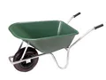 Pro-Bau-Tec Gartenschubkarre Grün 100L PP-Mulde 120kg Schiebkarre Transportkarre