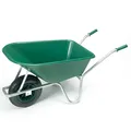 Gartenschubkarre 100 l mit grüner Kunststoffmulde Schubkarre Transport