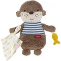 Fehn Motorikspielzeug 047097, Knister-Otter, Aktivitätsspielzeug aus Stoff, ab 0 Monate