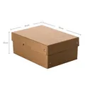 Archivbox Falken PureBox Nature A5, für bis zu 1250 Blatt, mit Beschriftungsfeld, L 250 x B 180 x Füllhöhe 100 mm, FSC®-Pappe, braun 662258