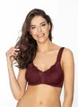 Viania Soft-BH 184460 (1-tlg) ohne Bügel Serie Helga Komfortträger vorgeformte Cups Burgundy