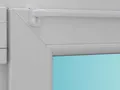 Gardinenstange/Vitragestange "Easy", weiß, ausziehbar, oval, inkl. Fensterhaken/Befestigung für einen Klemmbereich (Fensterdicke) von 15-20 mm, Befestigung oben oder seitlich am Fenster (60-80cm)