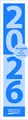 Korsch Kalender Streifenplaner Compact 2026 blau