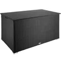 Auflagenbox mit Aluminiumgestell Oslo, 145x82,5x79,5cm Gartenbox schwarz B-Ware
