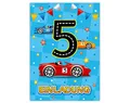 12 Einladungskarten zum 5. Kindergeburtstag fünfte Geburtstag Jungen Rennauto Geburtstagseinladungen