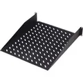 Fachboden zum Festeinbau in 483 mm (19")-Schränke schwarz, 2 Höheneinheiten