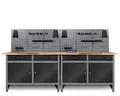 ONDIS24 Werkstatt-Set Werkstatt Werner 240cm + 2 Lochwandsets, (7-tlg)