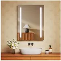 EMKE Badspiegel Wandschalter LED Wandspiegel mit Beleuchtung (Wandschalter Steurung), mit Warmweiß oder kaltweiß Beleuchtung IP44 Höhe 60~80cm 60 cm x 80 cm