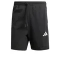 adidas Herren Essential Three Stripes Single Jersey Short 7In Shorts, Black/White, S