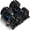 NEOLYMP Hanteln Set verstellbar 2-24 kg mit 12 Gewichtsstufen