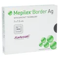 Mepilex Border Ag Schaumverband 7x7,5 cm Inhalt: 5 St