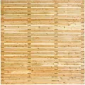 Sichtschutzzaun-Element Rhombus Lärche 180 cm x 180 cm Natur