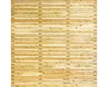 Zaun Hauptelement Rhombus Lärche 180 x 180 cm natur
