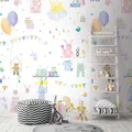 Vlies Fototapete Kinderzimmer Tiere Party Schnuller 159cm x 280cm 391881