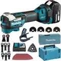 Makita Multifunktionswerkzeug DTM52T1JX2, Akku, 18V/5Ah, mit Akku, Zubehör-Set und Koffer