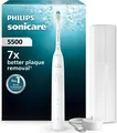 Philips Sonicare 5500 HX7110/02 Schallzahnbürste Reiseetui Drucksensor Weiß