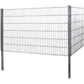 FLORAWORLD Doppelstabmatte, HxLxT: 103 x 251 x 1,7 cm, Stahl, silberfarben