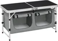 Woltu Campingtisch, Höhenverstellbar mit Stauraum, Outdoor inkl.Tragetasche