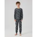 Name It Pyjama NKMNIGHTSET DARK GREY MEL SKULL NOOS (Set, 2 tlg) grau 86/92 EU