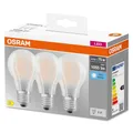 OSRAM LED Lampe BASE Classic 3er-Pack Filament matt E27 7,5W 1055Lm neutralweiss