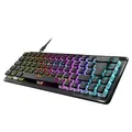 Roccat Vulcan II Mini Air – 65 Prozent Wireless optische mechanische Gaming-Tastatur, anpassbare RGB-Beleuchtung, abnehmbares Kabel, Titan II Linear Schalter, Aluminiumplatte, Schwarz
