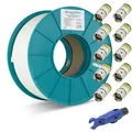 SYMARIX Koaxialkabel 115dB mit Kupfer-Innen­leiter T60+ 100m mit Cabelcon F-6-TD