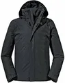 Schöffel Herren Jacket Gmund M, wind- und wasserdichte Regenjacke, atmungsaktive Outdoor Jacke, Wanderjacke mit verstaubarer Kapuze, black, 50