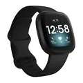 Fitbit Versa 3 40 mm schwarz am Silikonarmband schwarz [Wi-Fi]