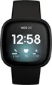 Fitbit Versa 3 40mm Aluminiumgehäuse mit Silikonarmband in Schwarz