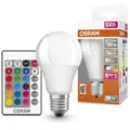 OSRAM E27 LED Lampe STAR+ dimmbar Farbtemperatur Wechsel mit Fernbedienung 9W wie 60W warmweiß RGBW