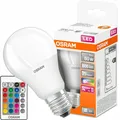 OSRAM RGBW LED-Lampe Mehrfarbig + Fernbedienung 9W = 60W E27