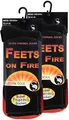 STARK SOUL FEETS on FIRE - 2 Paar Herren Ultra Thermo Socken, Warme Winter Socken, Schwarz, Gr. 41-45
