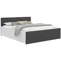 Fedve Doppelbett, Grau, Weiß, Textil, 180x200 cm, Schlafzimmer, Betten, Polsterbetten