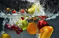 Queence Ceranfeldabdeckung Obst und Beeren Induktionsherd-Abdeckung 80x52 cm | Herdabdeckplatte aus Acrylglas | Herdschutz | Spritzschutz | Abdeckplatte