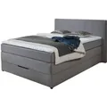 SUN GARDEN Boxspringbett Broome (Kieselgrau)""