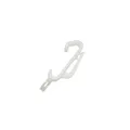 Gardinia Clip-Gleiter für Vorhangschiene Flexline, Montage durch Klicken, Ideal für Gardinen, Kunststoff, Weiß, 20 Stück