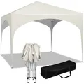 Woltu Pavillon, Pop-Up wasserdicht Sonnenschutz aus Oxford 3x3m weiß