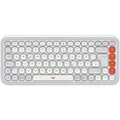 LOGITECH POP Icon Keys, Off-White & Orange, Logi Bolt, USB/Bluetooth, DE