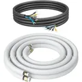 Kältebringer® 1-15m Kältemittelleitung 1/4“ + 3/8" Montage-Set für Split-Klimaanlage (5-adrig)