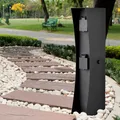 Gartensteckdose Außensteckdose Steckdosensäule Edelstahl Stromsäule H 46 cm