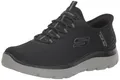 Skechers Herren Summits High Range Turnschuhe, Black Mesh/Charcoal, 49.5 EU Weit