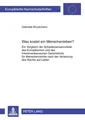 Was kostet ein Menschenleben? Gabriele Bruckmann