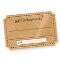itenga Sticker Aufkleber 50 x Marmeladenetikett "100% selbstgemacht" Klebeetiketten selbstklebend für Marmelade Einmachgläser Geschenke