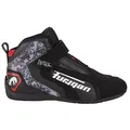 Furygan V4 Easy D3O Vented Herren Motorradschuhe, Atmungsaktiv, verstärkter Malleolus-Schutz, maximale Sicherheit-Komfort und Luftzirkulation, Black Gray, 44 EU