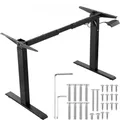 VEVOR Schreibtisch Gestell, verstellbare 70_117 cm Höhe und 95_158 cm Länge, elektrische Tischgestell für Computertische, ergonomische DIY-Arbeitsp