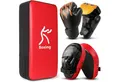 LuxusKollektion Pratze Boxhandschuh Handpratzen Set PU Pratzen Schlagpolster 6OZ Boxen