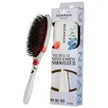 Denman Boar Bristle Hair Brush – Smoothing & Shine Enhancing for Slick Back Styles, Curl Defining & Detangling. Hairbrush with Natural Bristles for all Hair Types for Women & Men, D81M Floral Fantasy